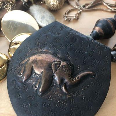 D11: Large Collection of Gold-tone Costume Jewelry