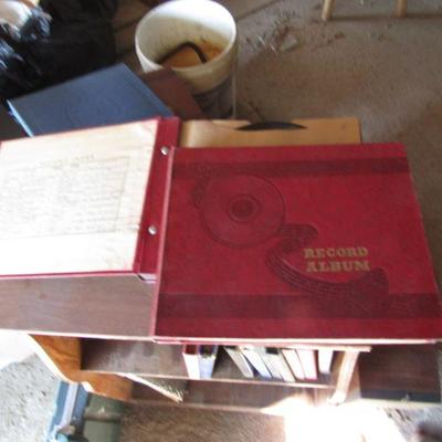 G-4   VINYL RECORD ALBUMS AND STAND