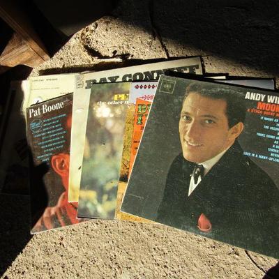 G-4   VINYL RECORD ALBUMS AND STAND