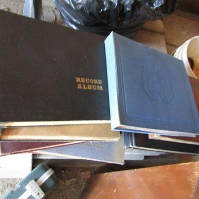 G-4   VINYL RECORD ALBUMS AND STAND