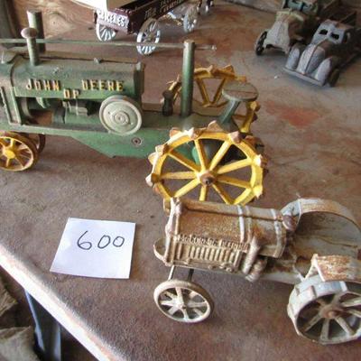 G-9  CAST IRON JOHN DEER TRACTOR & MCCORMICK DEERING TRACTOR