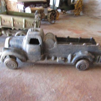 G-10  CAST IRON DUMP TRUCK AND FIRETRUCK