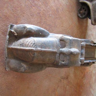 G-11  CAST IRON CAR AND FIRETRUCK