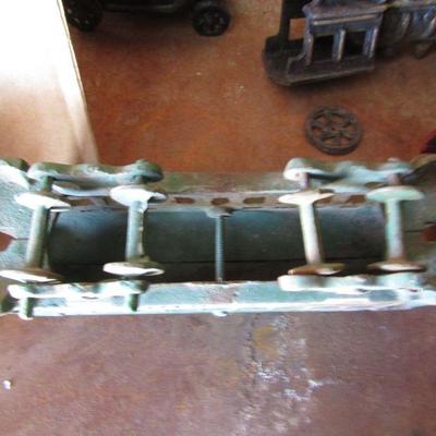 G-14  THREE CAST IRON TROLLEY CARS