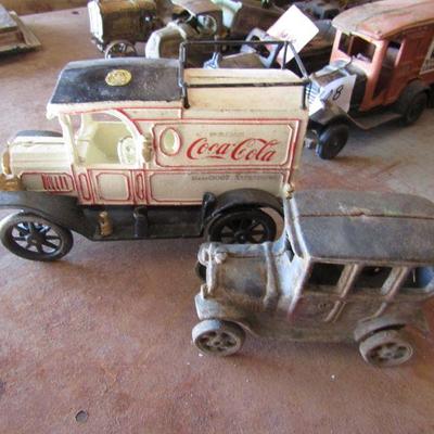 G-13   CAST IRON COCA COLA TRUCK & WAGON