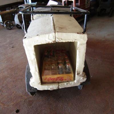 G-13   CAST IRON COCA COLA TRUCK & WAGON