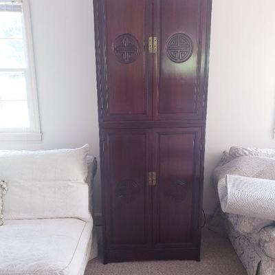 Tall Chinese Design TV Cabinet