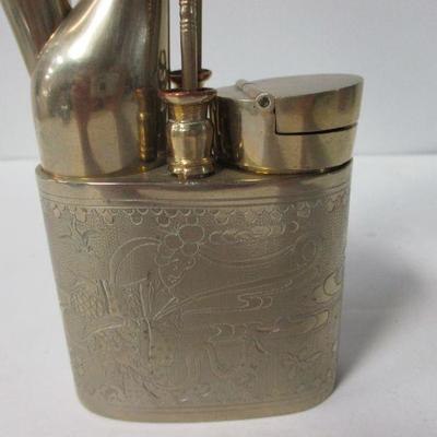 Lot 29 -Vintage Brass Asian Chinese Water Smoking Pipe