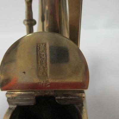 Lot 29 -Vintage Brass Asian Chinese Water Smoking Pipe
