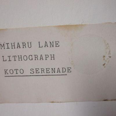 Lot 35 - Miharu Lane/Hand-Signed Lithograph Limited Ed./Japanese Art