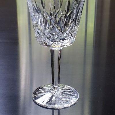 Set of 10 Lismore Waterford Crystal Wine Glasses - matching set all excellent condition