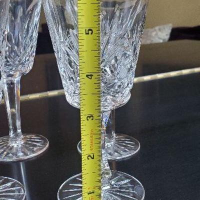 Set of 10 Lismore Waterford Crystal Wine Glasses - matching set all excellent condition