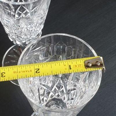 Set of 9 Waterford Listmore Crystal Champagne Glasses - matching set all excellent condition.
