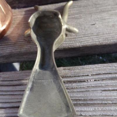 LOT 267  BOOT REMOVER & COPPER COLORED PITCHER