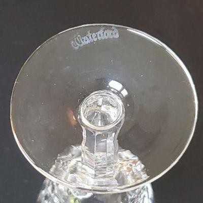 Set of 6 Lismore Waterford Crystal Cordial Glasses - matching set all excellent condition. 