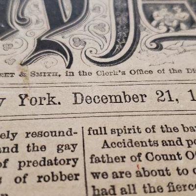 Street & Smith's Literary Album late 1860's new York. 100's of pages,