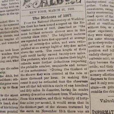 Street & Smith's Literary Album late 1860's new York. 100's of pages,