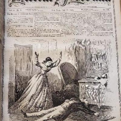 Street & Smith's Literary Album late 1860's new York. 100's of pages,
