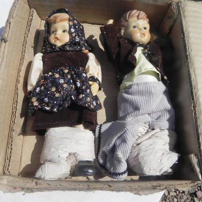 LOT 270  BOY AND GIRL DOLLS