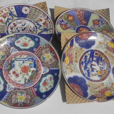LOT 278  ASIAN THEMED BREAD PLATES AND TRINKET BOXES