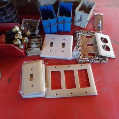 WS-27  LIGHT SWITCH BOXES & COVERS AND OTHER HARDWARE.