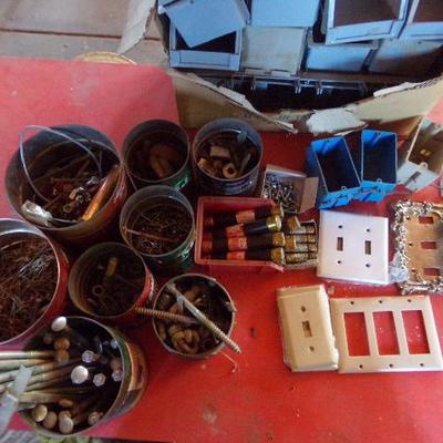 WS-27  LIGHT SWITCH BOXES & COVERS AND OTHER HARDWARE.