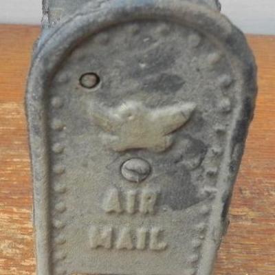 LOT 284  TWO CAST IRON COIN BANKS