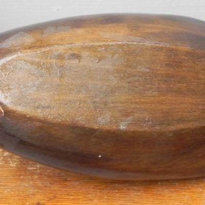 LOT 283  WOODEN DUCK AND PORCELAIN BELL