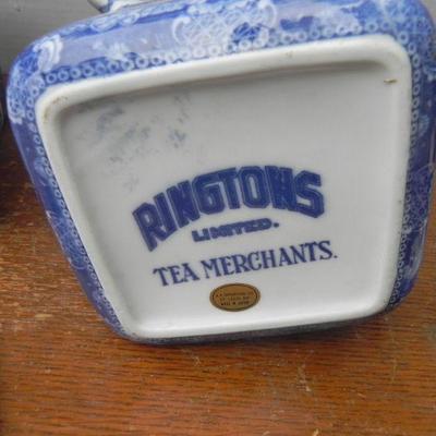 LOT 256  TEAPOT AND CANISTER