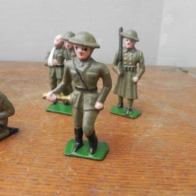 LOT 245  MINIATURE CAST IRON MILITARY FIGURES