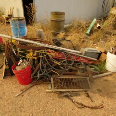 F-17  SCRAP PILE BY WORKSHOP