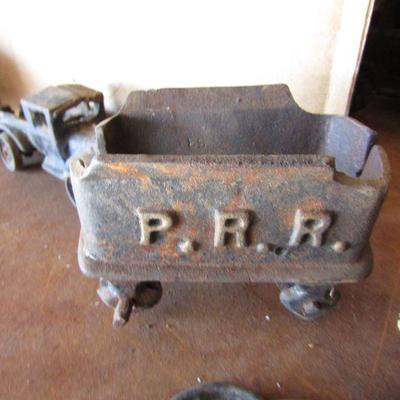 G-22  THREE CAST IRON VEHICLES