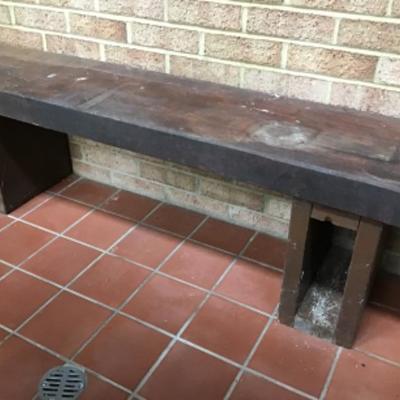 245 Pair of Thick Wooden Benches