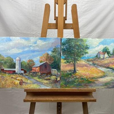 252: Two Original Oil Paintings by Jean Ranney Smith