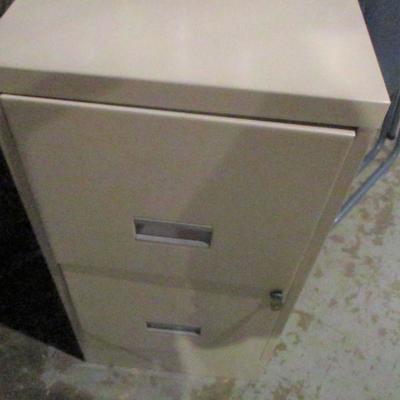 Lot 224 - Two Drawer File Cabinet With Key