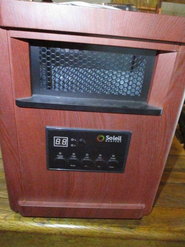 Lot 227 Soleil Heater With Remote & Owners Manuel