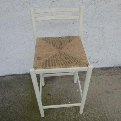 Lot 229 - White Rattan Stool 