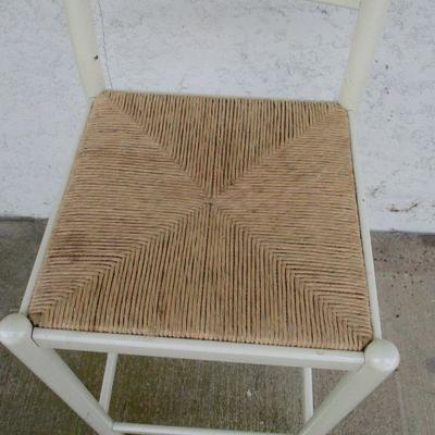 Lot 229 - White Rattan Stool 