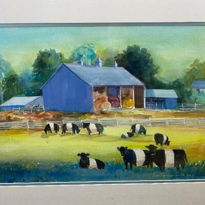 261: Framed  Original Watercolor by Jean Ranney Smith â€˜04