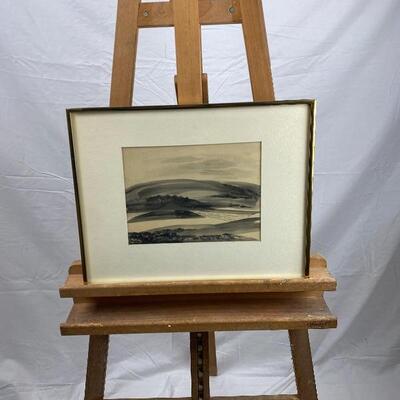 263 Original Watercolor Country Landscape