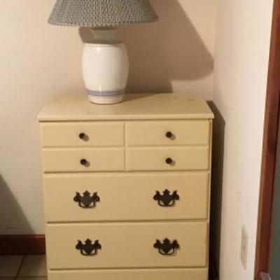266  Vintage 3 Pc. Dresser Set and Lamp