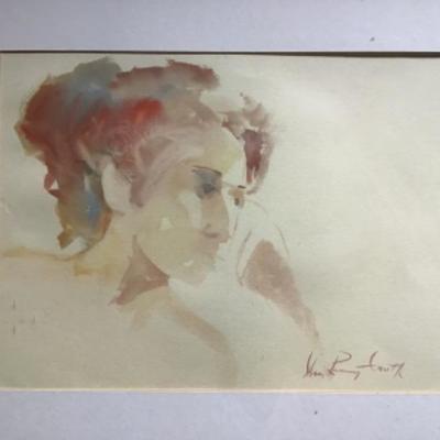 283 Original Watercolor Portrait by Jean Ranney Smith