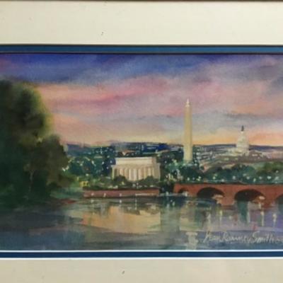284 Original Watercolor of Washington by Jean Ranney Smith