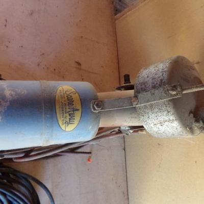 WS-33  VINTAGE SCARE-AWAY CANNON & ICE CREAM MAKER