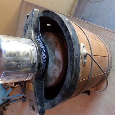 WS-33  VINTAGE SCARE-AWAY CANNON & ICE CREAM MAKER