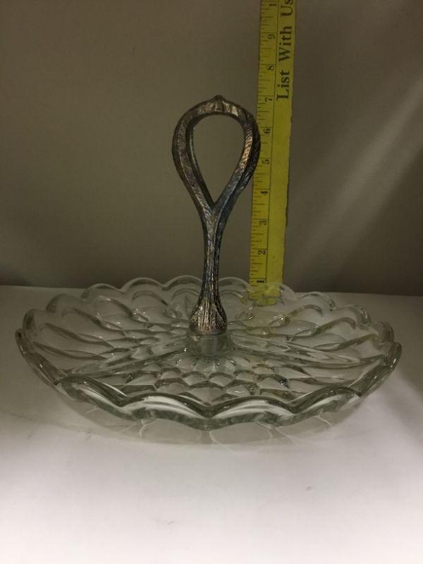 Vintage Divided Plate with Handle