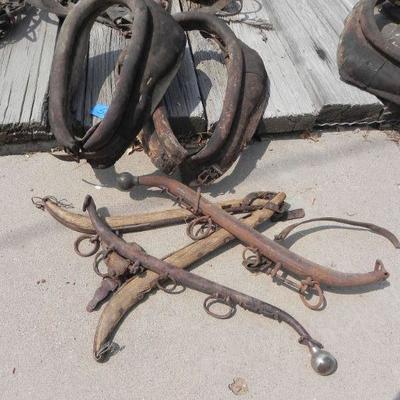 S2-24  HORSE COLLARS AND HARNESSES' 