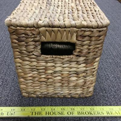 Thick Weave Wicker Storage Basket