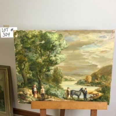 304 Original Oil Painting on a board by Glen Ranney