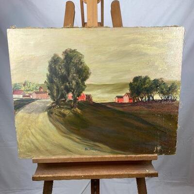 310 Signed Original Oil Landscape Painting by Glen Ranney 1943